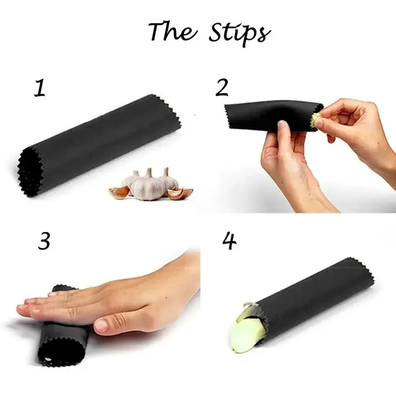 Éplucheur d'ail en silicone, non toxique 5