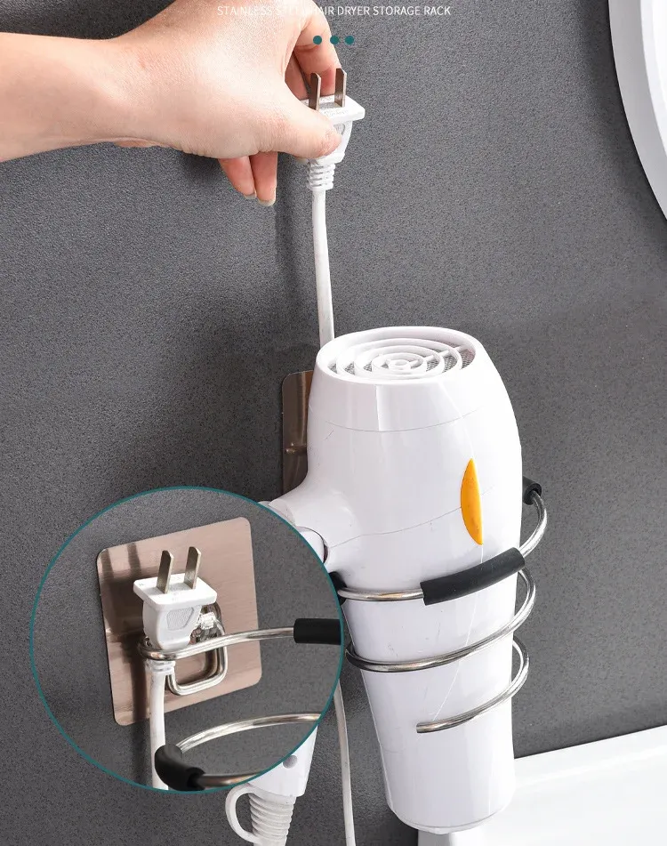 Support mural pour outils de coiffure