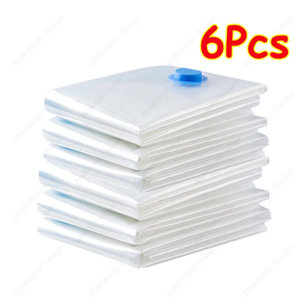 Sacs de rangement sous vide réutilisables avec pompe à main, sacs transparents pliables et compressibles pour gagner de la place, idéaux pour les vêtements de voyage, lot de 1 à 24 pièces 10