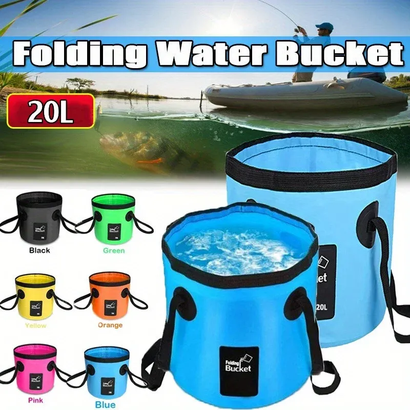 Récipient à eau pliable portable 20 L pour camping, randonnée et pêche 1