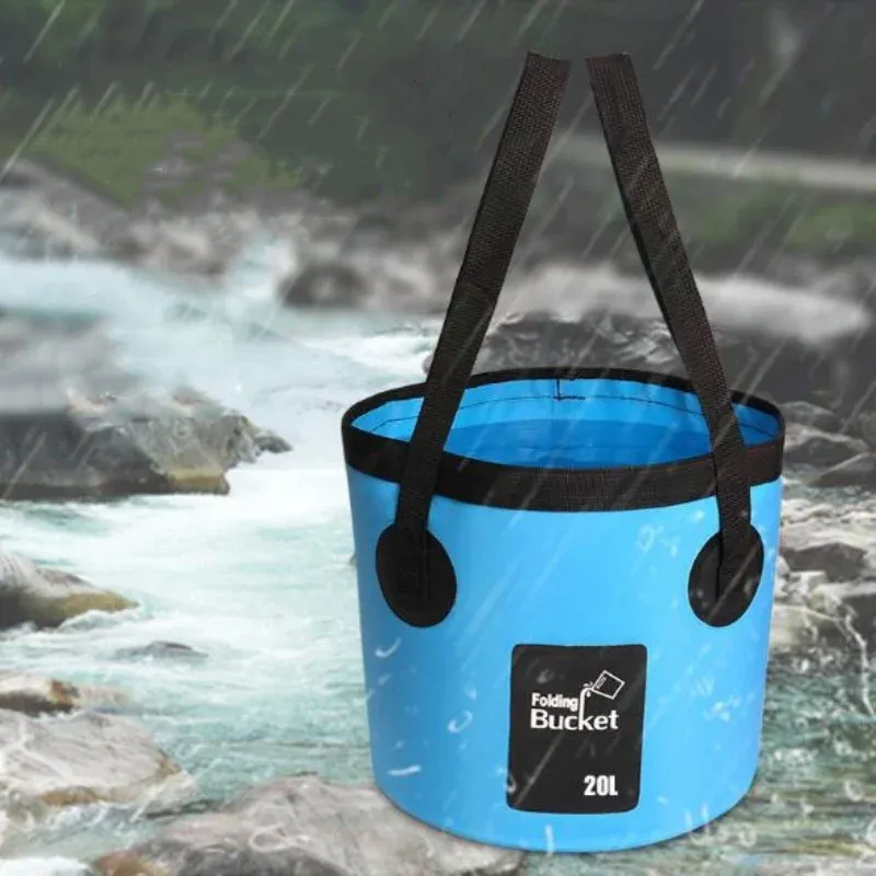 Récipient à eau pliable portable 20 L pour camping, randonnée et pêche 3