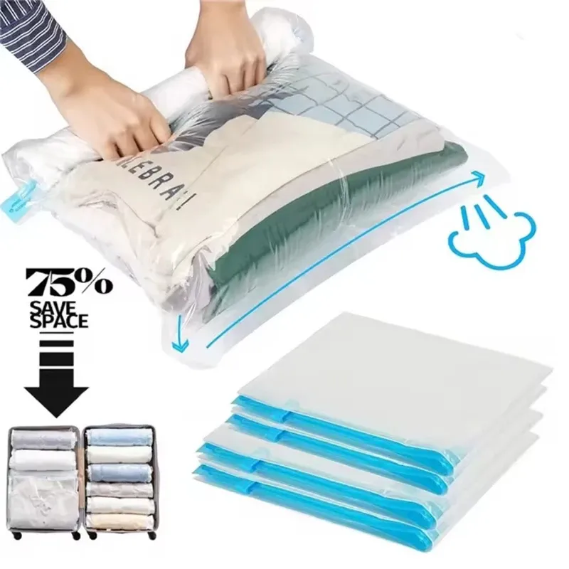 Sacs de compression de voyage pour bagages, gain de place - Image 1
