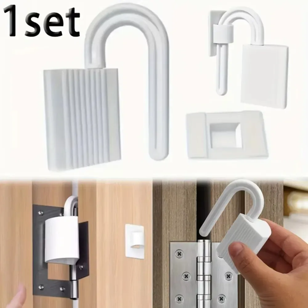 Butée de porte anti-pincement 2026, lot de 1, idéale pour portes de chambre et de salle de bain, protège contre le pincement des doigts 5