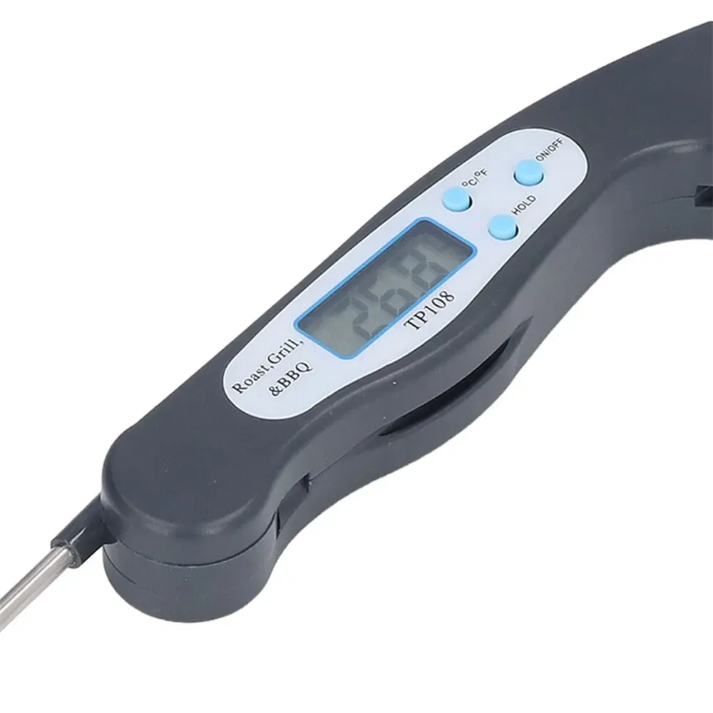 Thermomètre à viande multi-angles à lecture instantanée, magnétique, à ventouse, en ABS, avec sonde pliable 5
