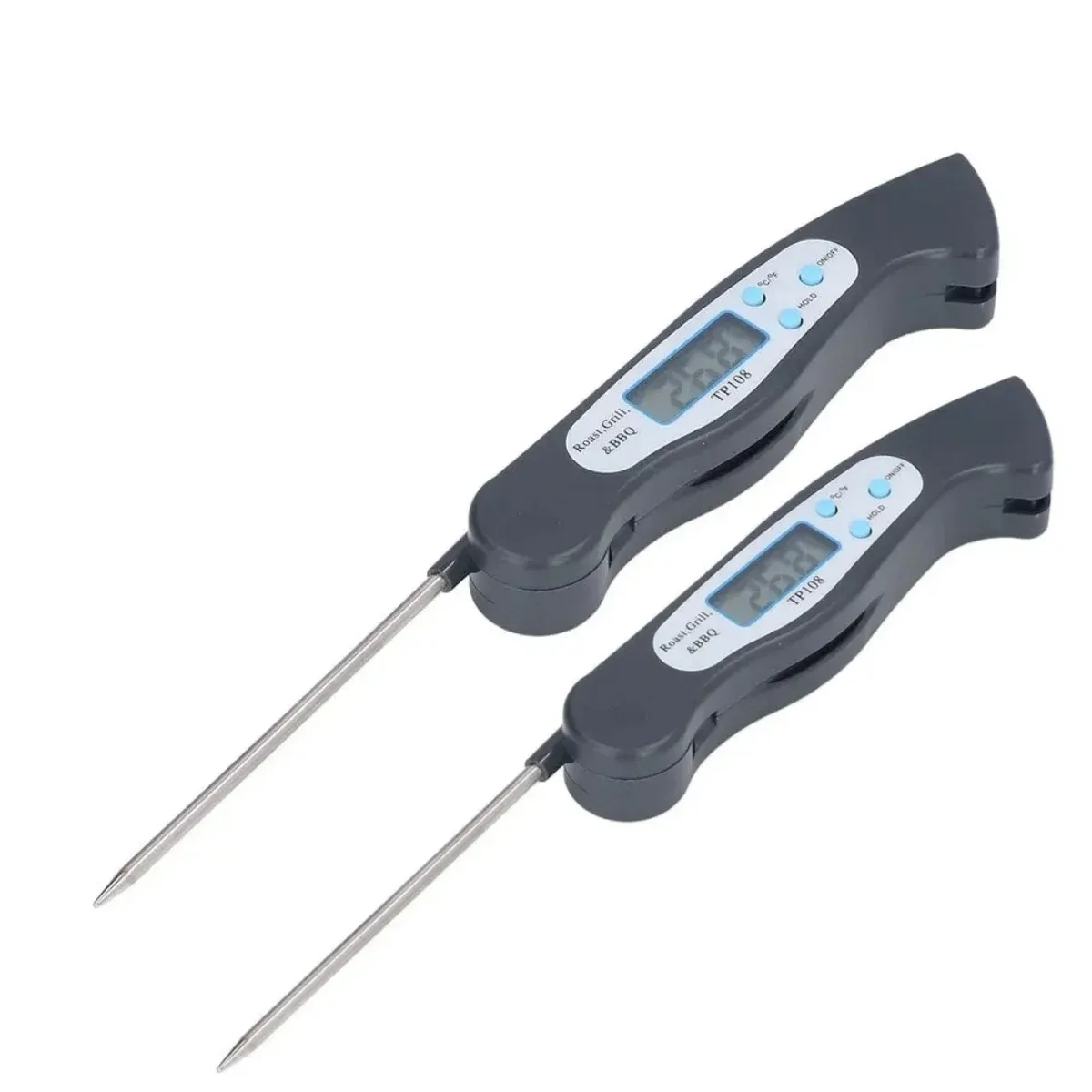 Thermomètre à viande multi-angles à lecture instantanée, magnétique, à ventouse, en ABS, avec sonde pliable 8