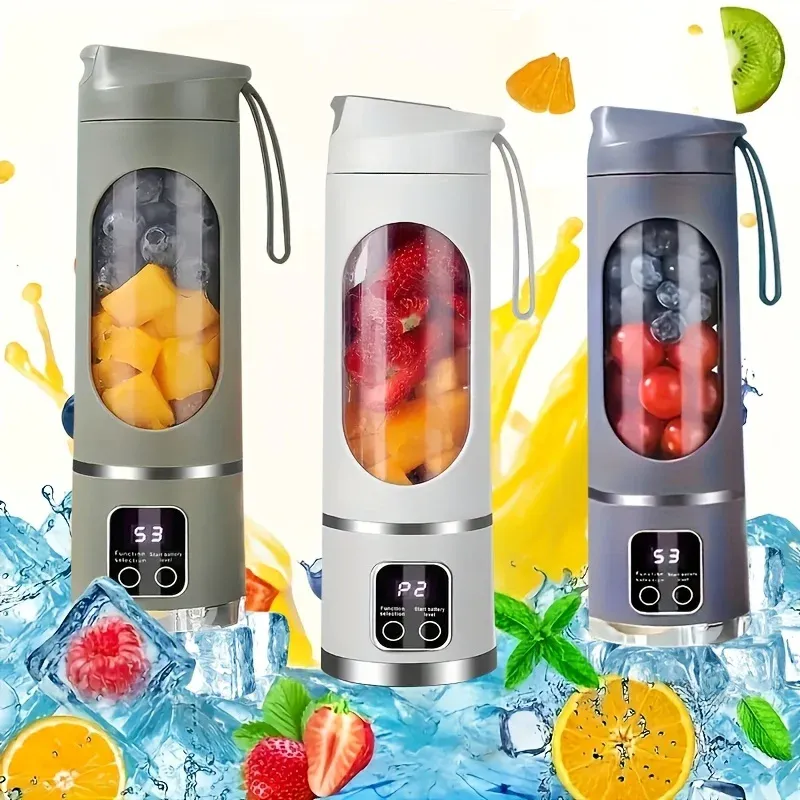 Extracteur de jus portable rechargeable par USB, mixeur à main pour smoothies, milkshakes et jus de fruits