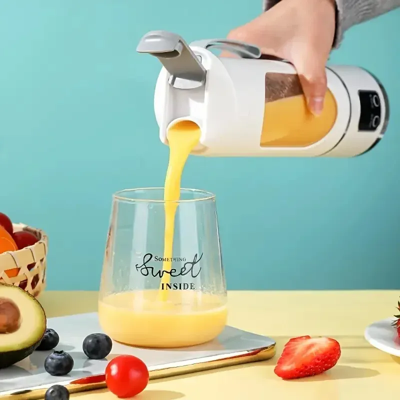 Extracteur de jus portable rechargeable par USB, mixeur à main pour smoothies, milkshakes et jus de fruits 4