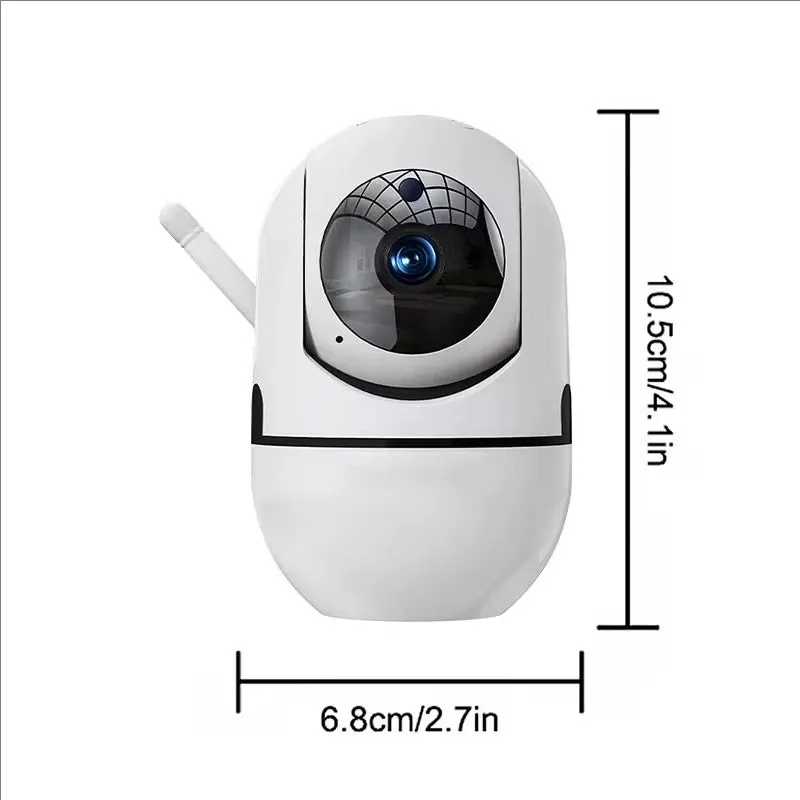 Caméra IP WiFi 1080P avec suivi automatique intelligent, vision nocturne et surveillance bébé sans fil 6