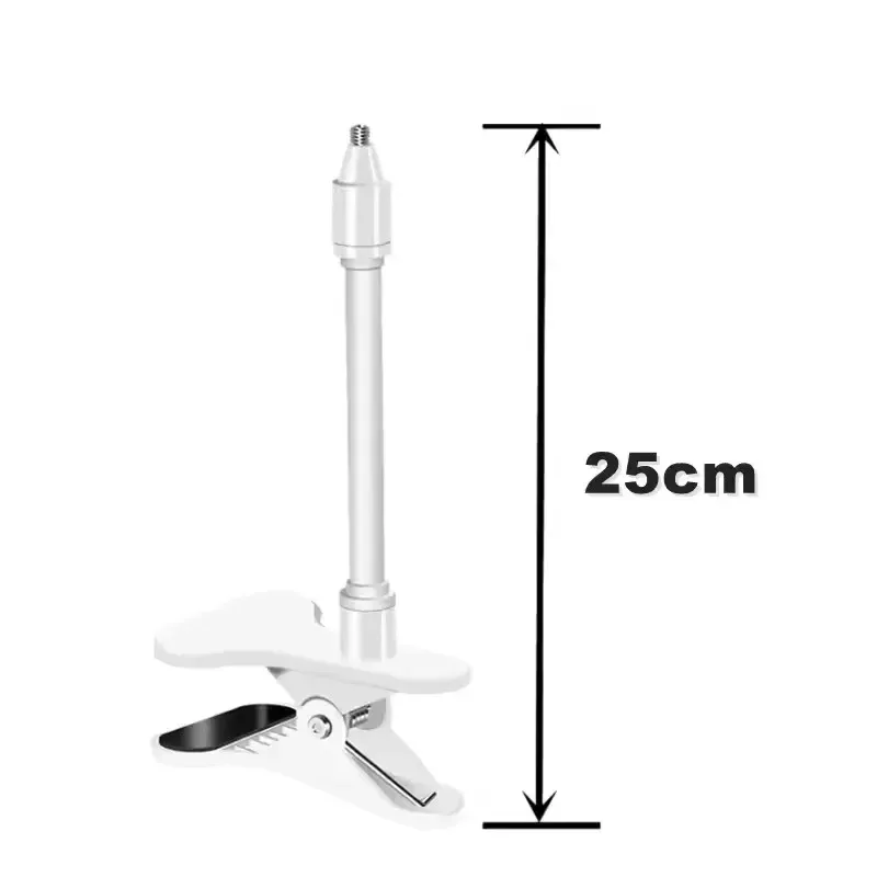 Pince flexible pour moniteur de bébé, 25 cm/41 cm, support de webcam sans perçage pour vis universelle 1/4 pouce, support de fixation à pince pour caméra de moniteur de bébé 9