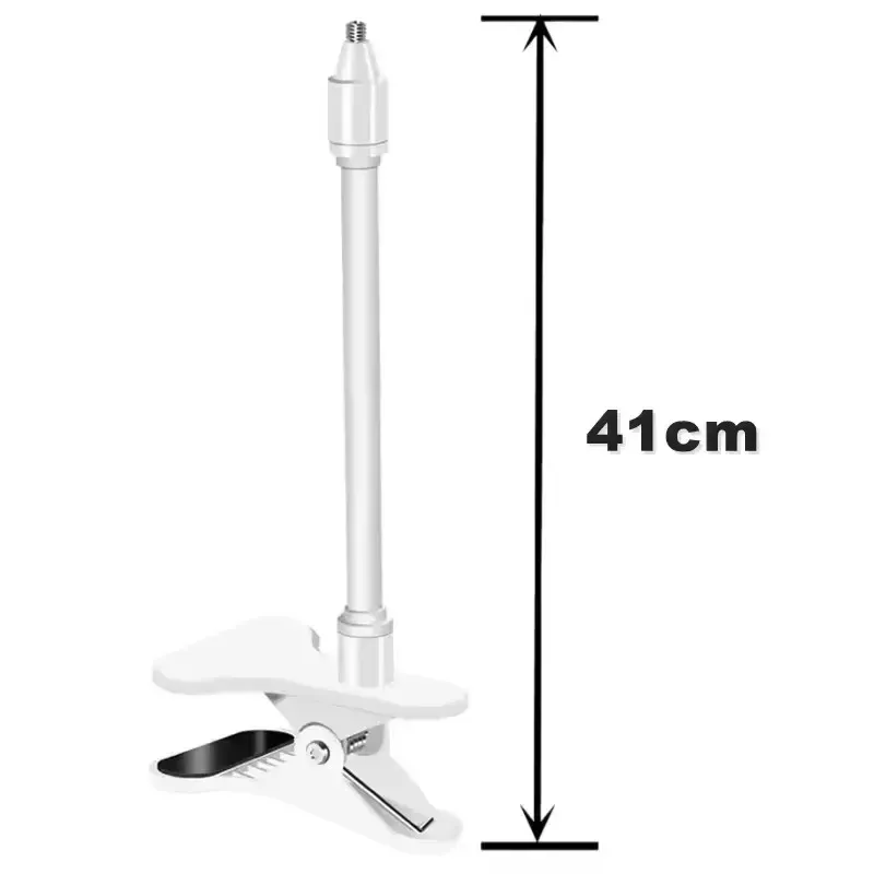 Pince flexible pour moniteur de bébé, 25 cm/41 cm, support de webcam sans perçage pour vis universelle 1/4 pouce, support de fixation à pince pour caméra de moniteur de bébé 8