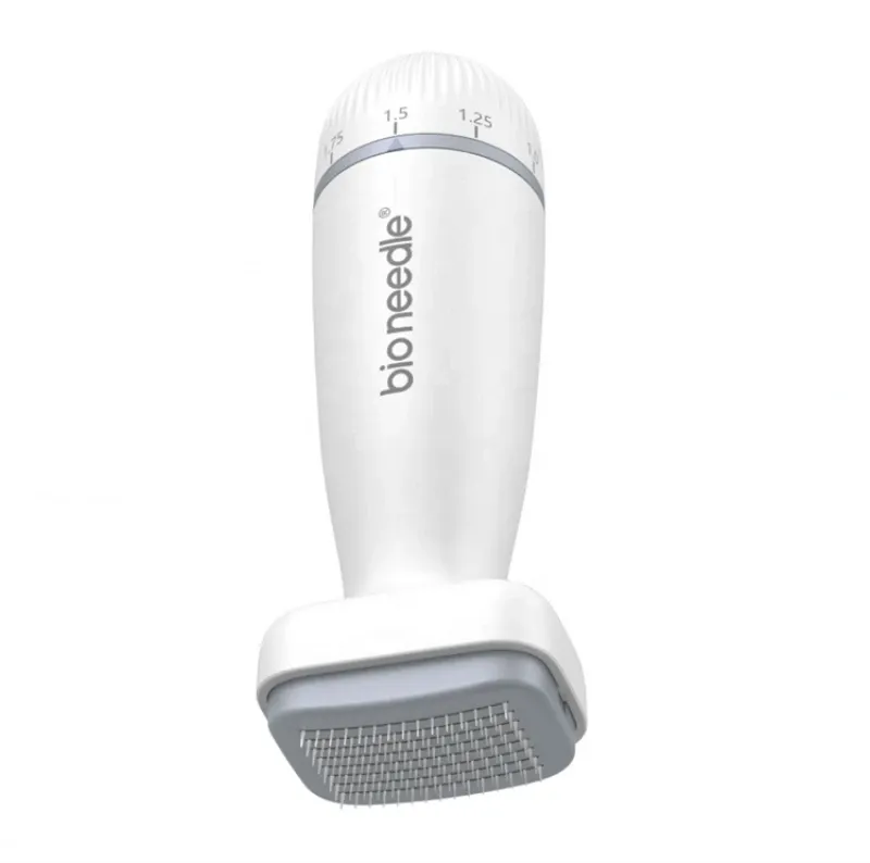 Rouleau dermique réglable en titane pour le visage, la barbe et le cuir chevelu, 120 aiguilles, microneedling 7
