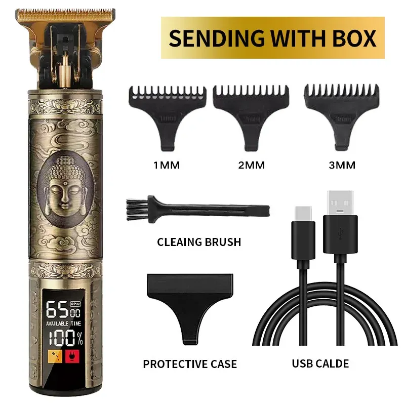 Tondeuse à barbe en utilisation sur la barbe