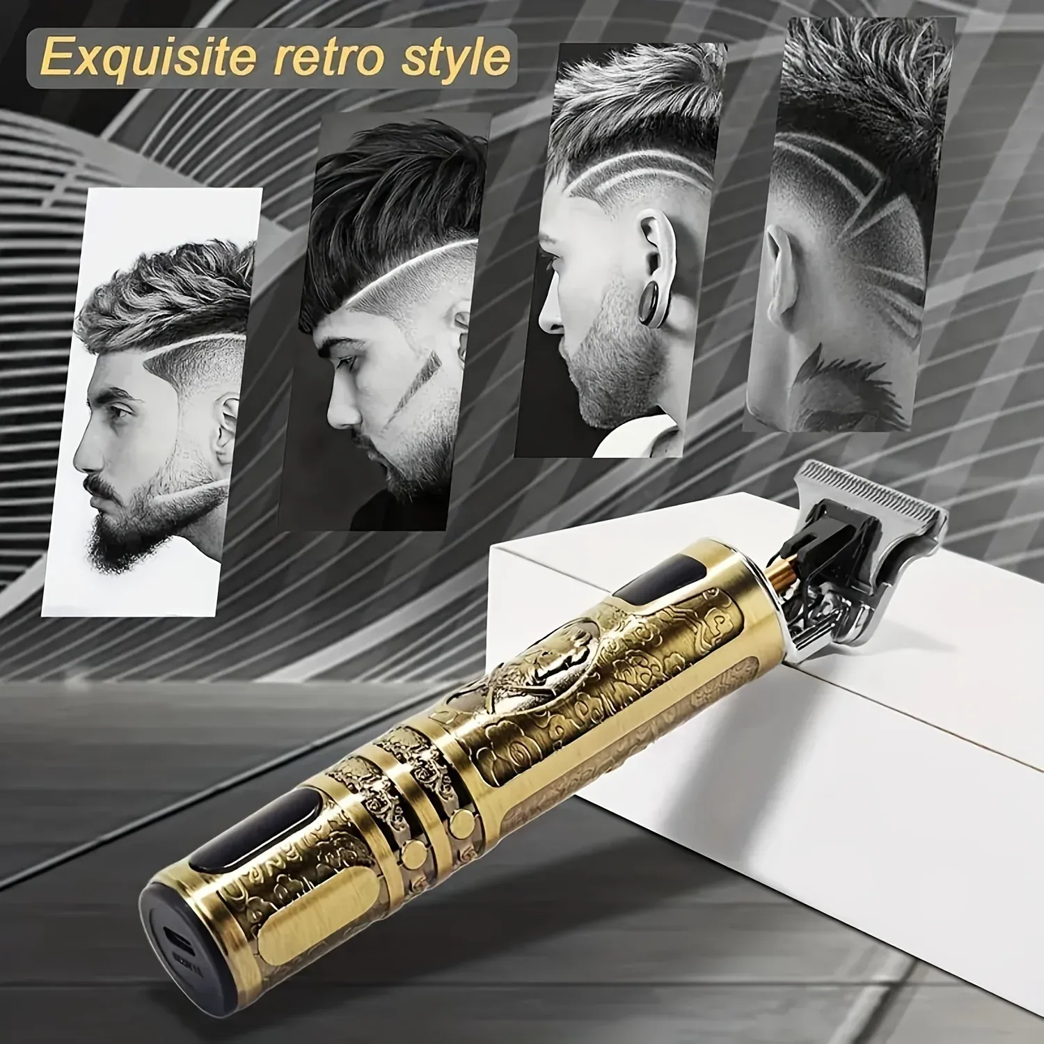 Tondeuse à barbe avec écran LED