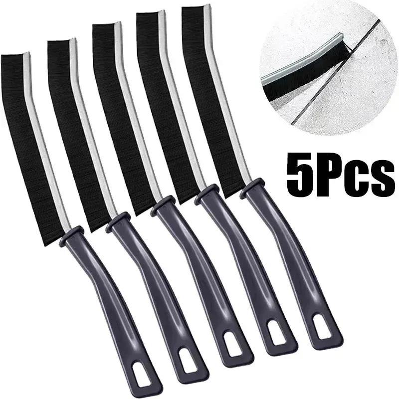 Brosse à joints de coulis durable à poils durs pour carrelage de cuisine et ligne de sol de douche, lot de 5