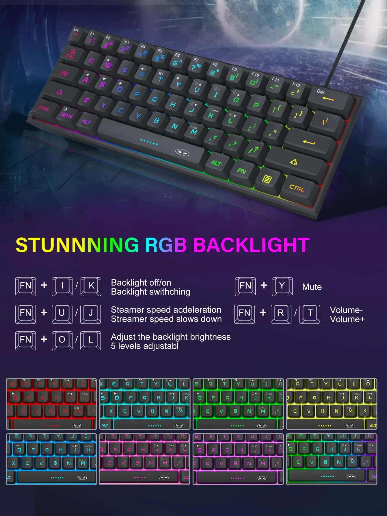 Clavier MageGee Mini dans un espace de travail