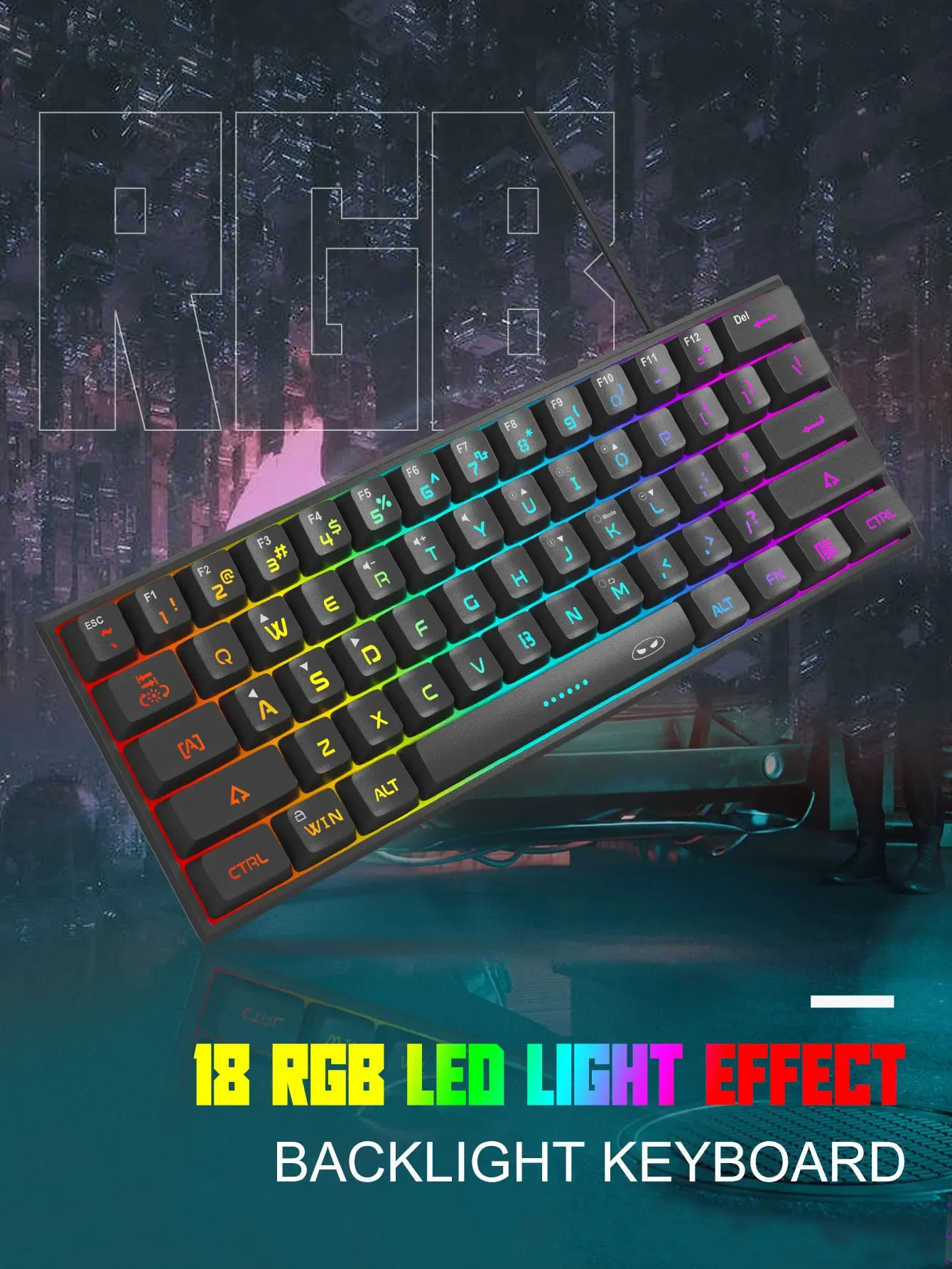 Gros plan sur les touches du clavier MageGee Mini