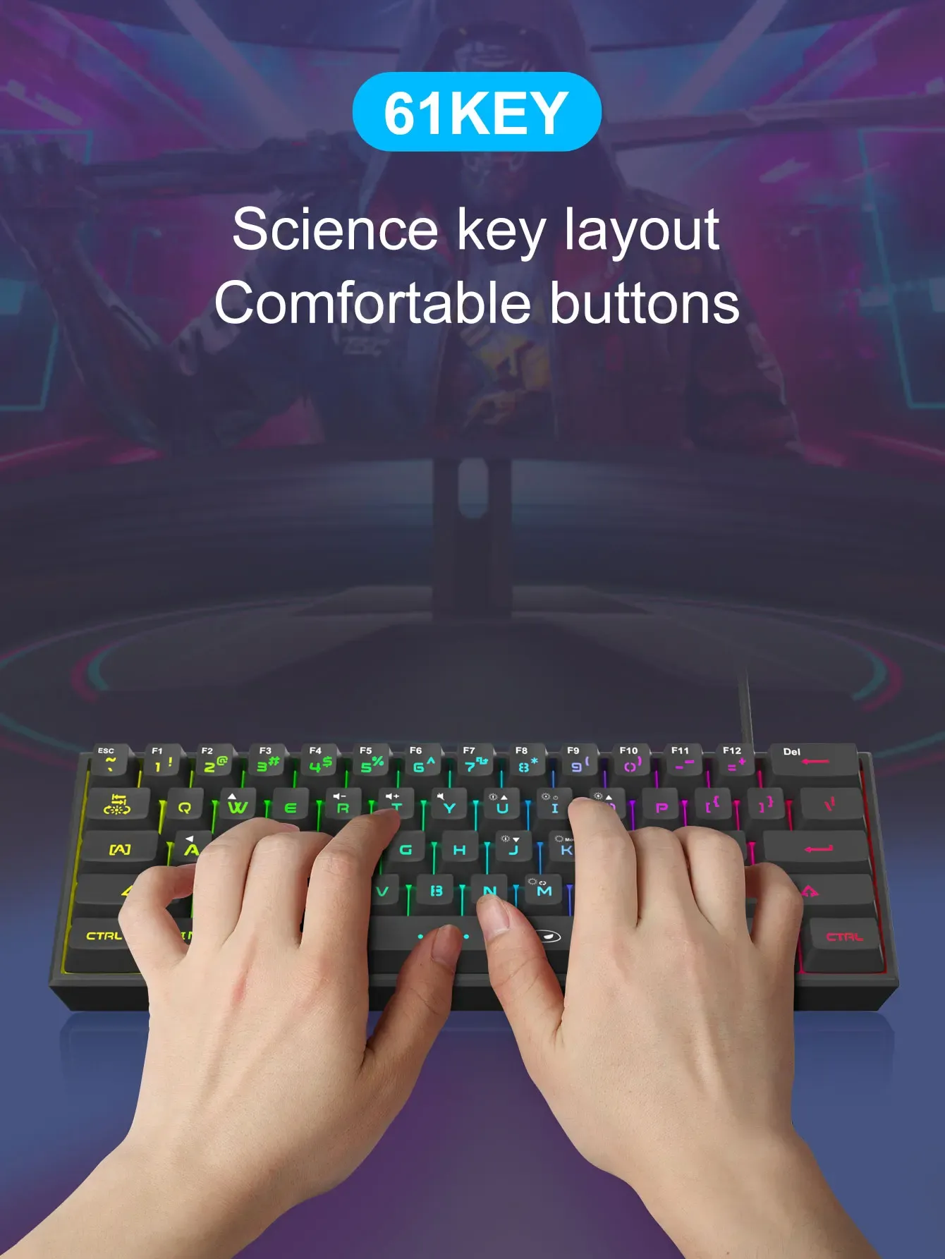 Vue détaillée du clavier MageGee Mini
