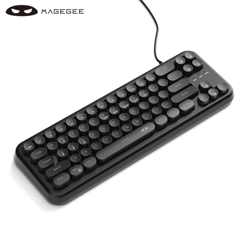 MageGee Mini clavier de jeu 60 %, rétro-éclairé RVB, 61 touches, clavier ultra-compact et ergonomique, étanche, sensation mécanique, pour bureau, TS91 13