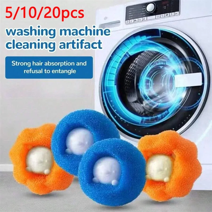 Boule de nettoyage pour linge en situation d'utilisation