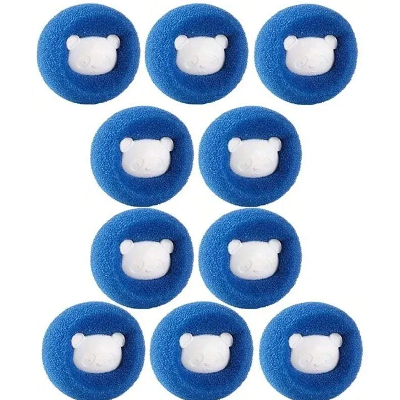 Lot de 5, 10 ou 20 boules de lavage en éponge anti-peluches pour lave-linge 11