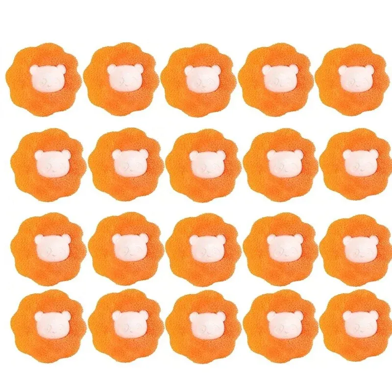 Lot de 5, 10 ou 20 boules de lavage en éponge anti-peluches pour lave-linge 7