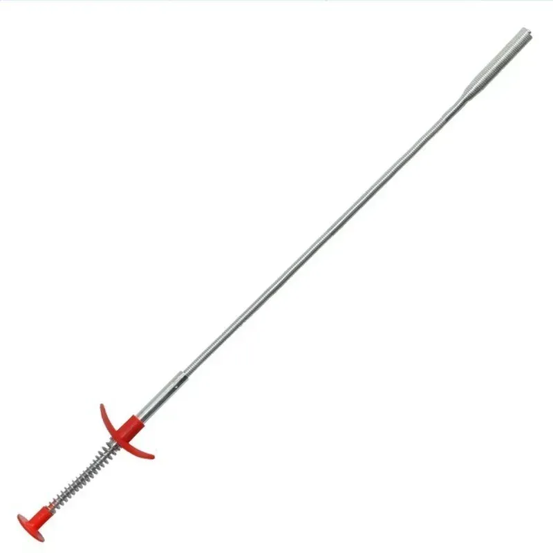 Attrape-cheveux flexible à longue portée, vis à griffe, outil de ramassage de clé d'évier, nettoyeur de grabber 60 cm 6