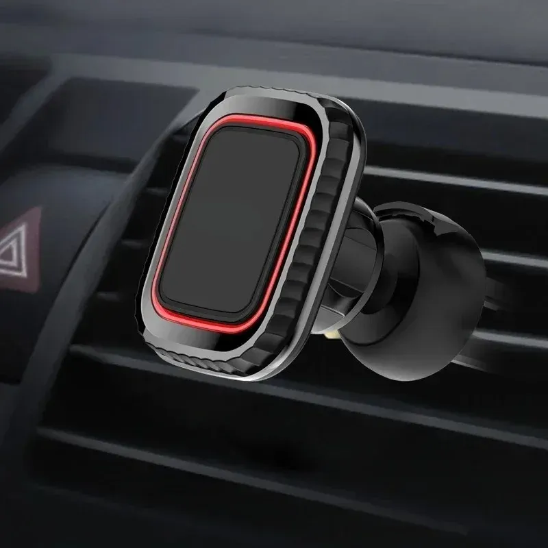 Support magnétique universel pour téléphone de voiture, fixation sur grille d'aération, compatible iPhone et Xiaomi, rotation à 360 degrés 3