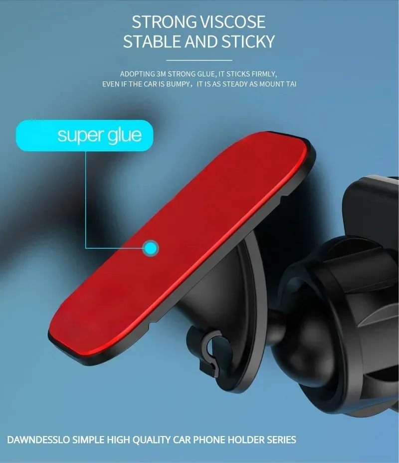 Support magnétique universel pour voiture, mise en situation