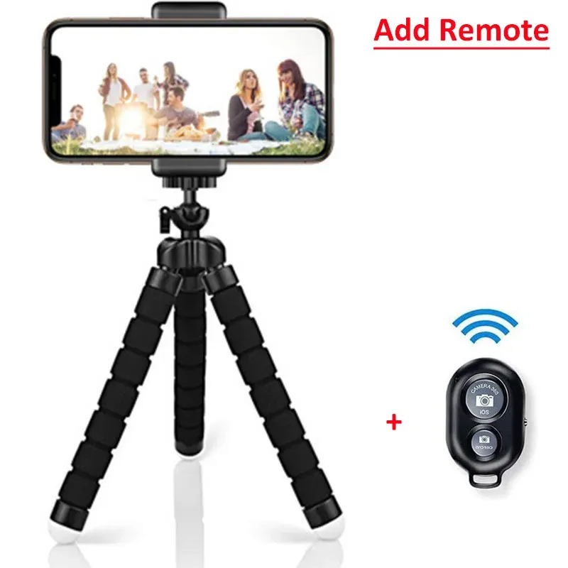 Mini trépied universel en forme de pieuvre pour appareil photo, monopode pour téléphone, mini caméra, support de webcam, pince pour smartphone 7
