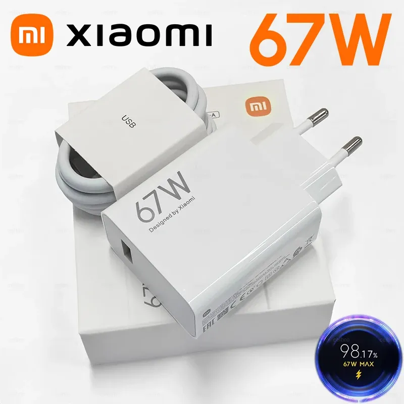 Chargeur rapide Xiaomi 67W original (UE) avec câble USB-C