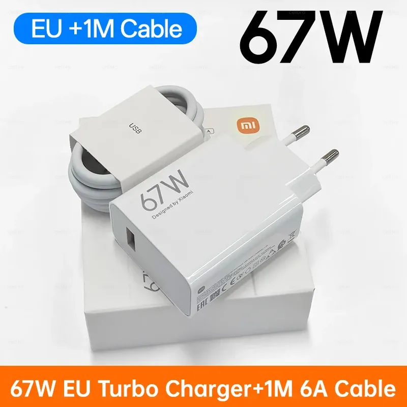 Chargeur rapide Xiaomi 67W original (UE) avec câble USB-C 7