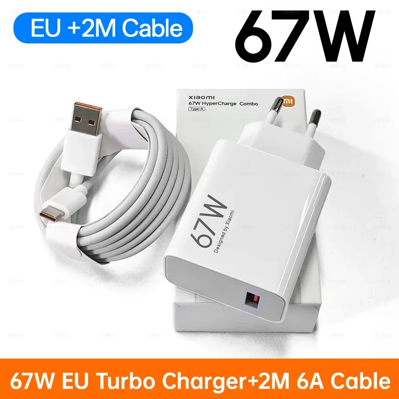 Chargeur rapide Xiaomi 67W original (UE) avec câble USB-C 9