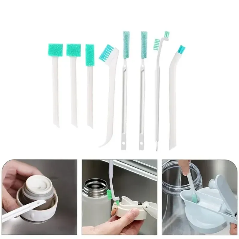 Ensemble de brosses de nettoyage ménager pour bouteilles, fenêtres et fentes 6