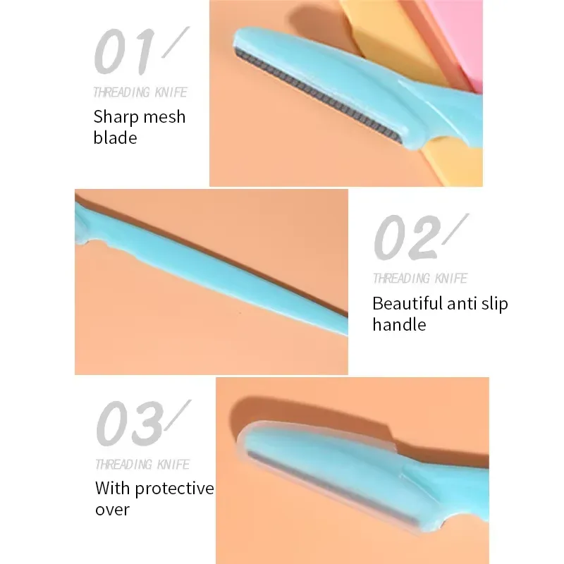 Rasoir portable pour femme à lame de sécurité, pour le visage et les sourcils 5