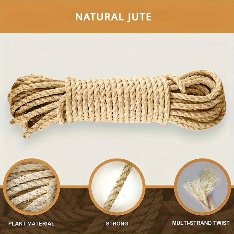 Corde en jute naturelle dans un intérieur