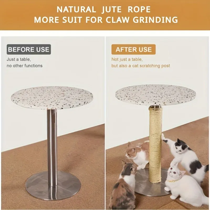Accessoire en jute pour chat à l'extérieur
