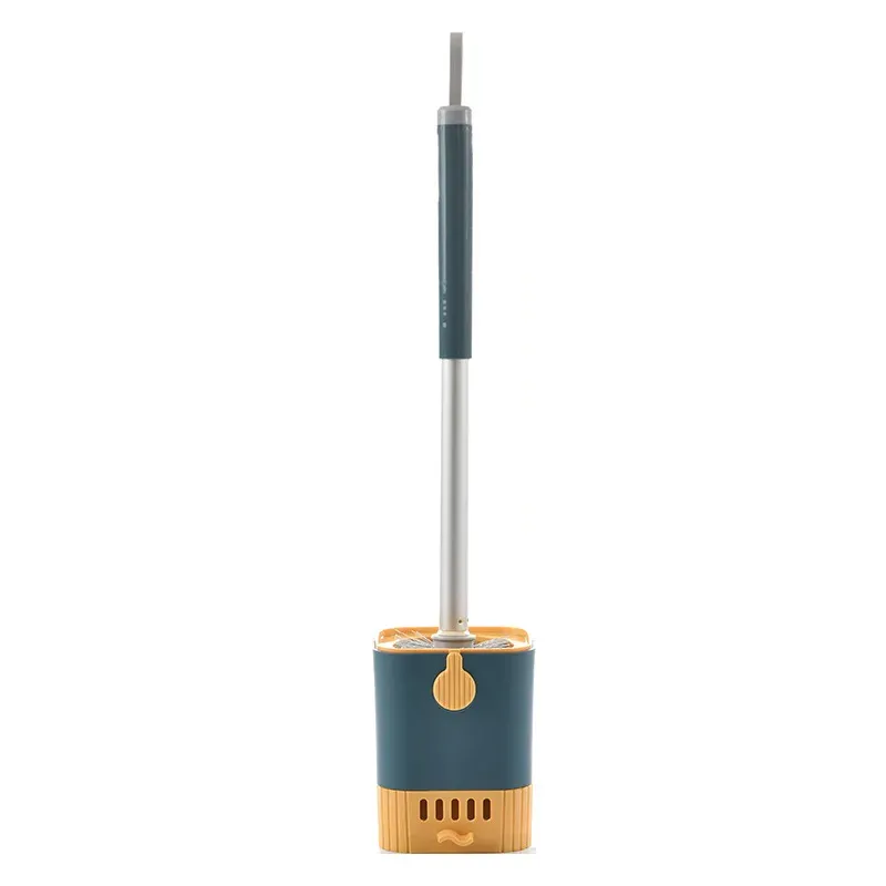 Ensemble brosse de toilette avec support, brosse murale à long manche, brosse flexible et outils de nettoyage pour salle de bain 7