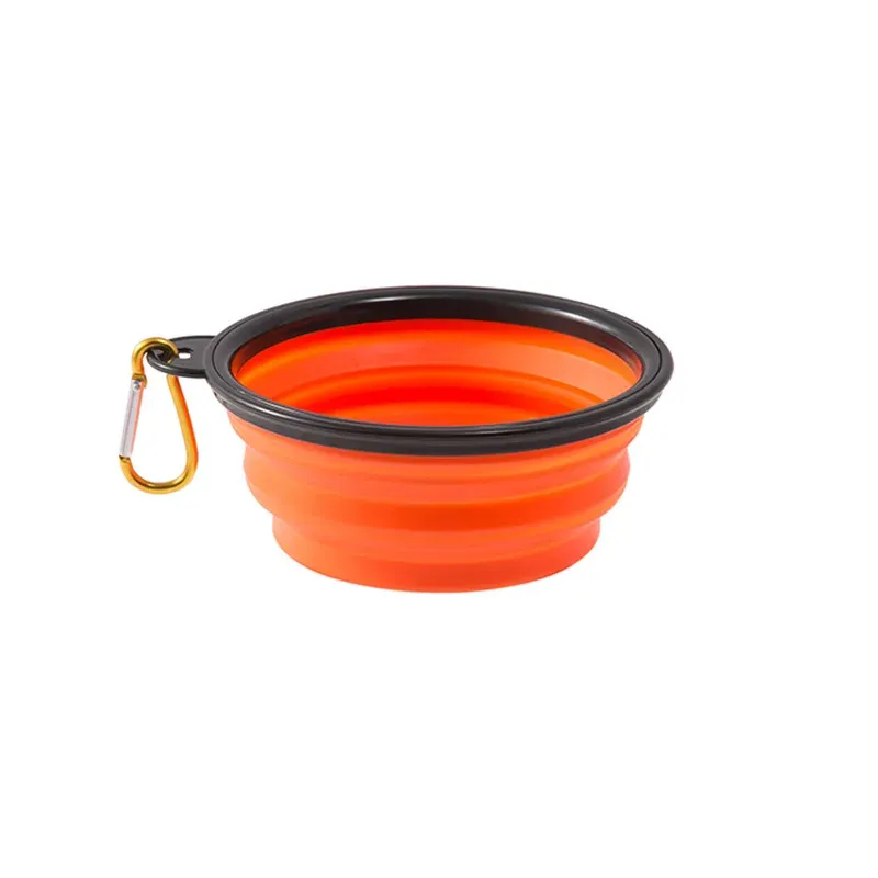 Gamelle pliable en silicone pour animaux de compagnie, idéale pour le camping et les voyages 12