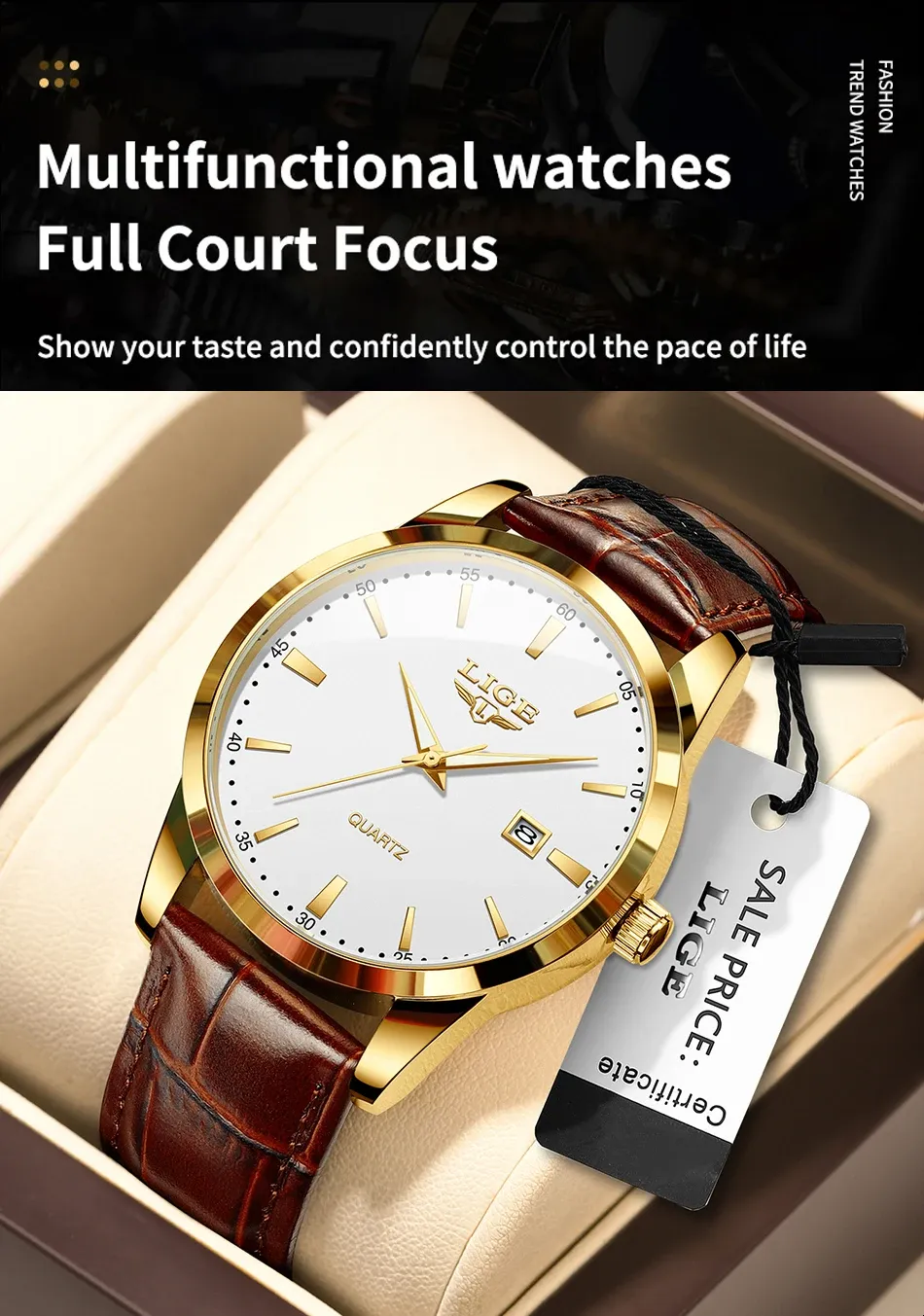Fermoir doré du bracelet