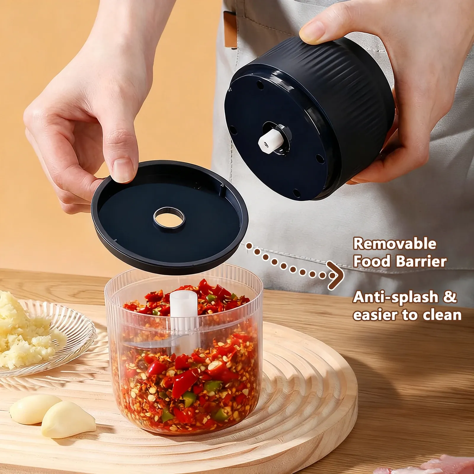 Mini hachoir électrique USB 320 ml