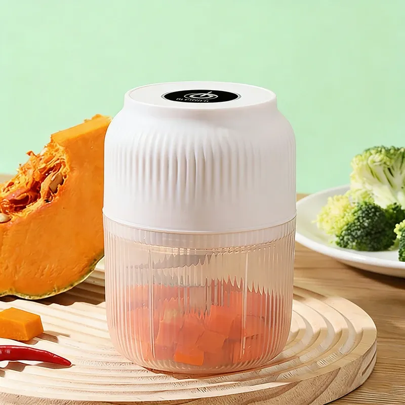 Mini hachoir électrique USB 320 ml pour ail, piment, gingembre et légumes – Outil de cuisine polyvalent 7