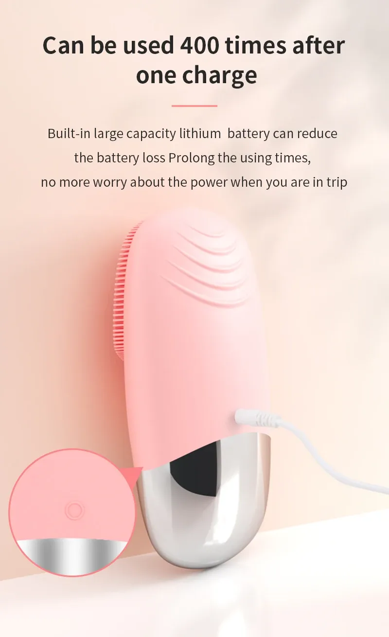 Brosse nettoyante électrique pour le visage, finition soignée