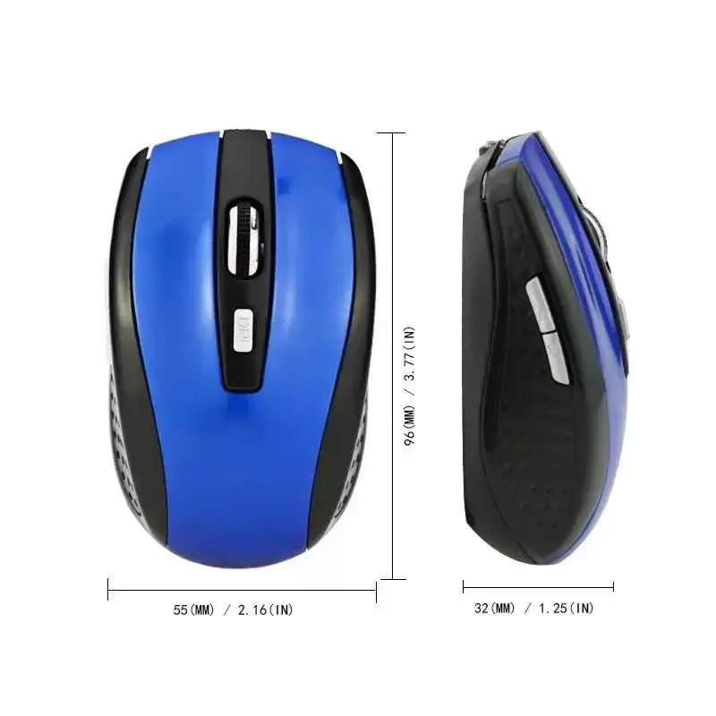 Souris sans fil Bluetooth 5.2 double mode 2,4 GHz, silencieuse et rechargeable, pour jeu, réglable 800/1200/1600 DPI, compatible PC et ordinateur portable 7