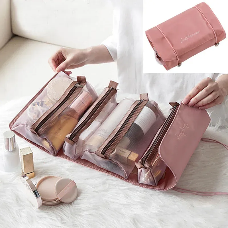 Trousse de toilette de voyage grande capacité pour femme 6