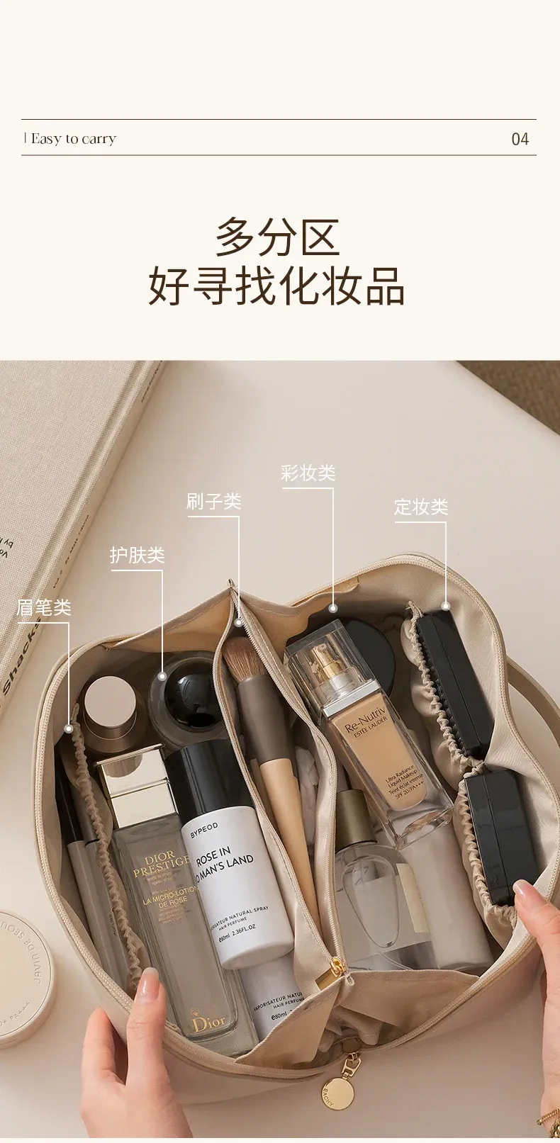 Trousse de toilette multifonction, style 1, organisation