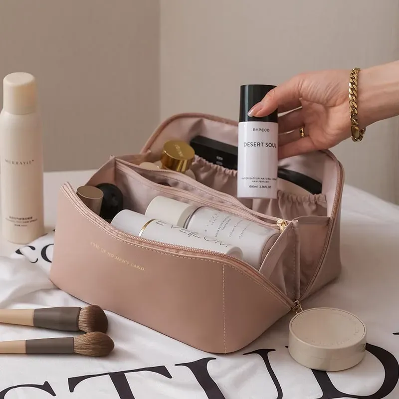 Trousse de toilette de voyage grande capacité pour femme 13
