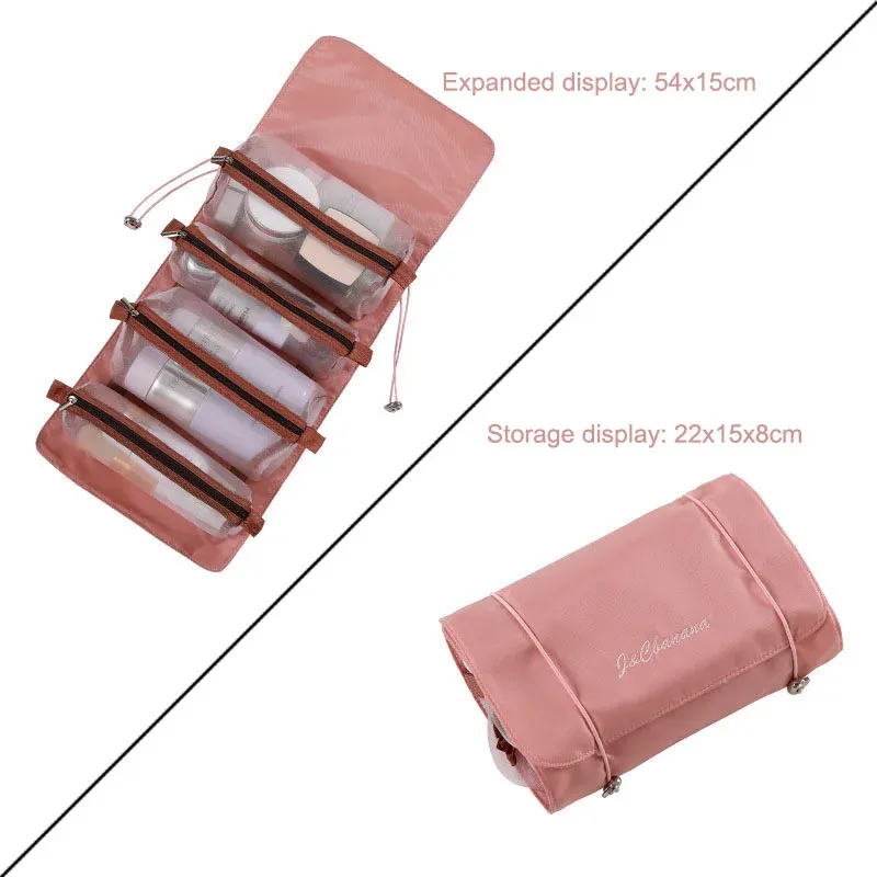 Trousse de toilette de voyage grande capacité pour femme 8