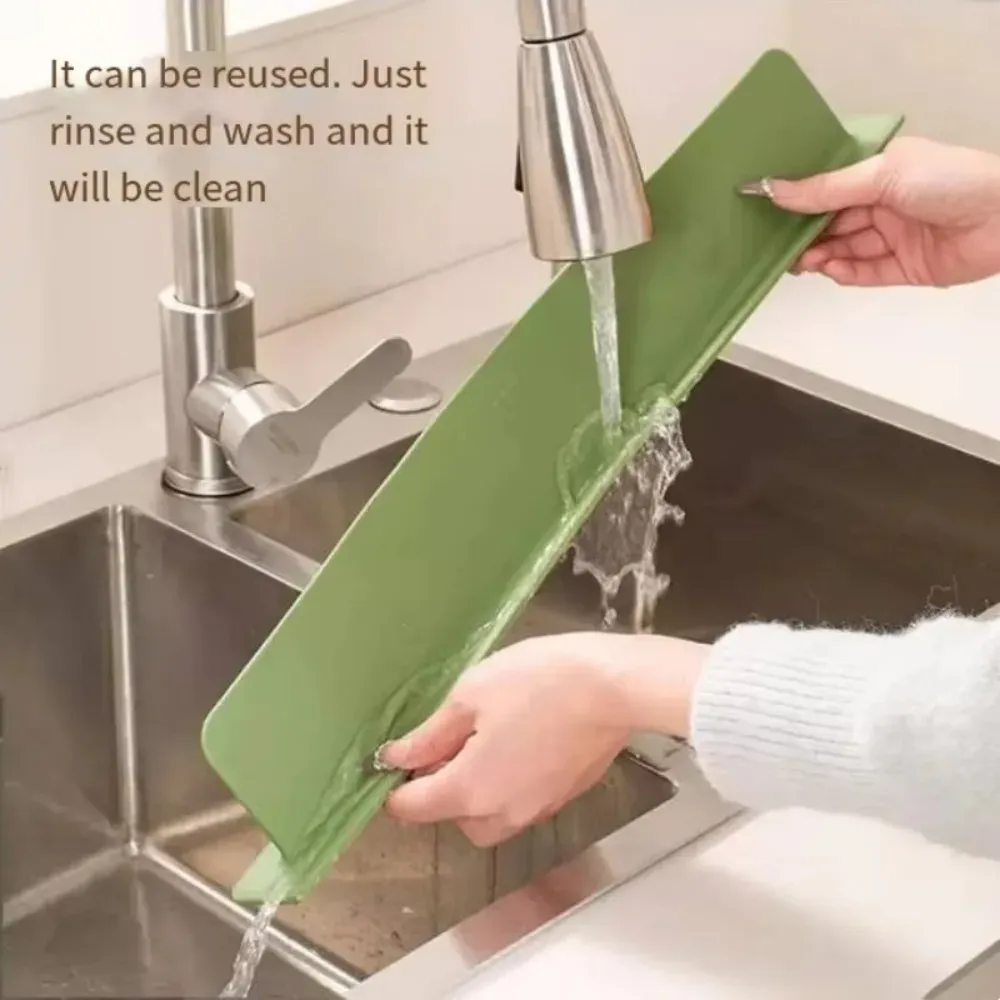 Déflecteur d'évier en silicone, utilisation au quotidien