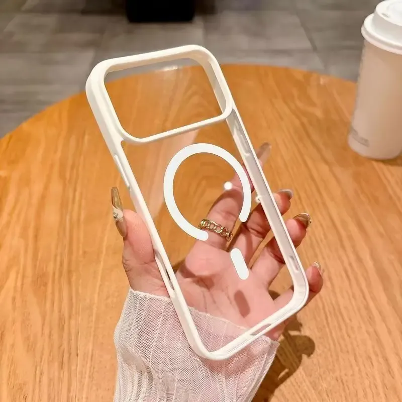 Coque MagSafe transparente, finition générale