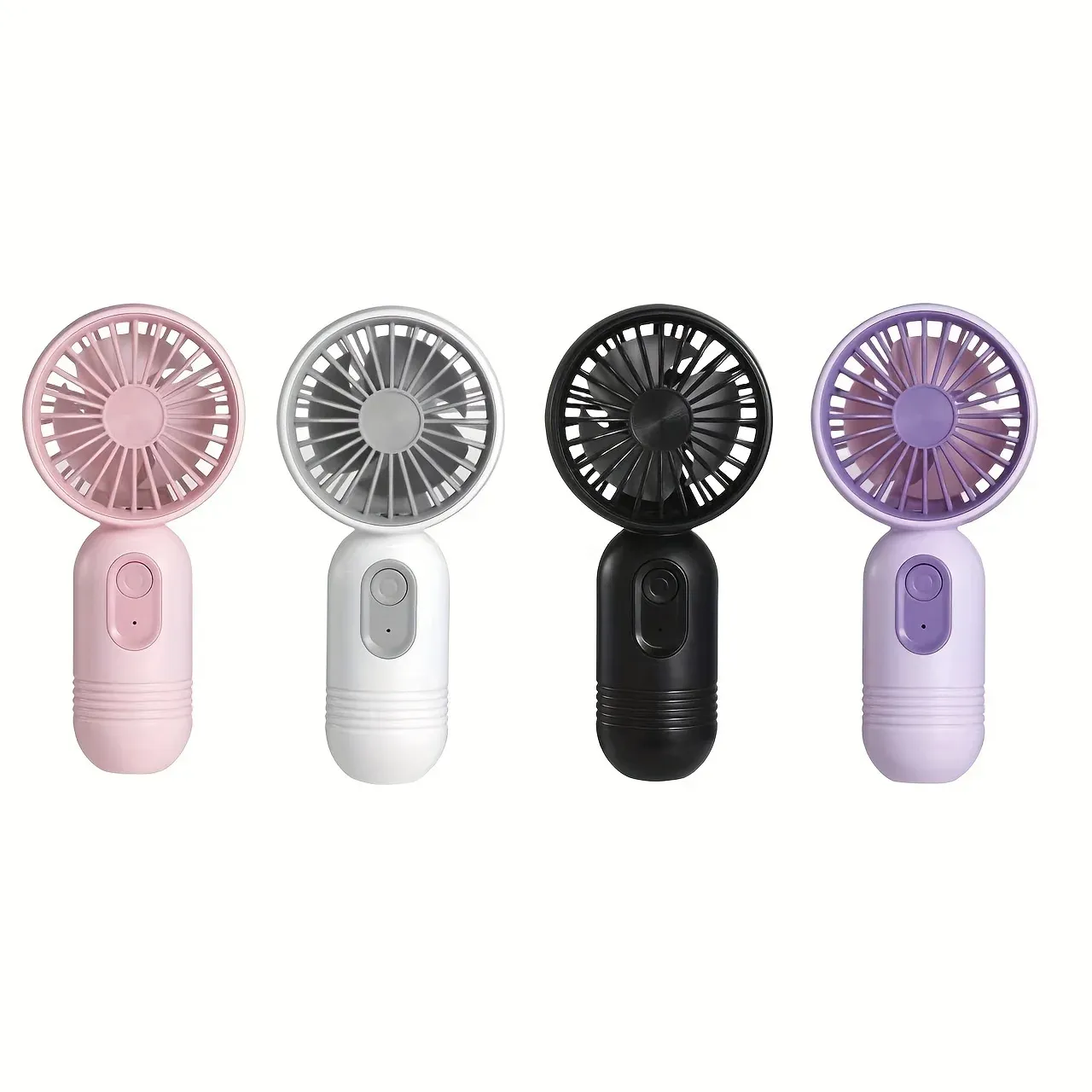 Ventilateur portable rechargeable USB à 3 vitesses, mini ventilateur de bureau, idéal pour le voyage, le camping et l'extérieur